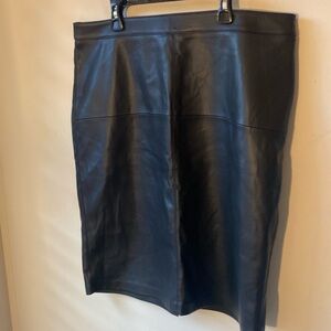 Women’s MANGO FAUX Leather Skirt